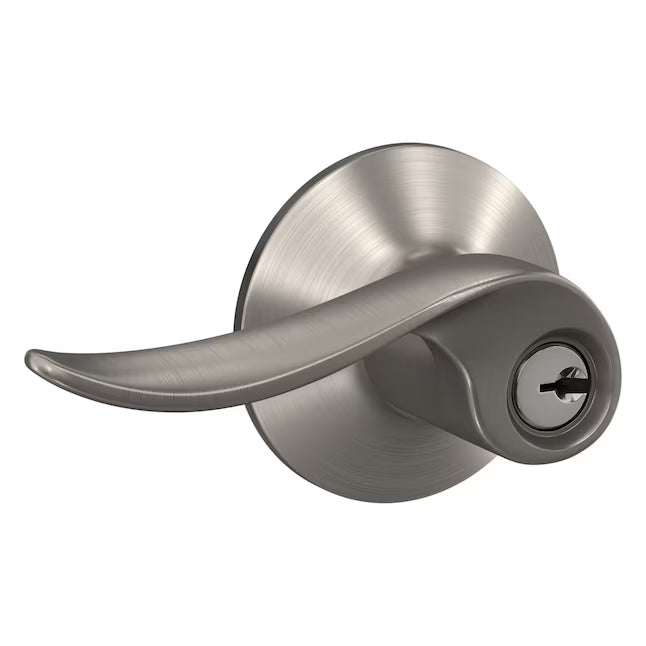 Schlage Sacramento Satin Nickel Exterior Keyed Entry Door Handle, F51VSAC619, FINAL PRICE: $29.99 + tax