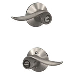 Schlage Sacramento Satin Nickel Exterior Keyed Entry Door Handle, F51VSAC619, FINAL PRICE: $29.99 + tax
