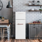 Frigidaire 7.5-cu ft Counter-Depth 24-in Wide Top-Freezer Refrigerator ( White )