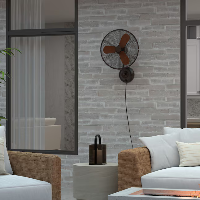 Harbor Breeze Marina Cove 18-in Oscillation Indoor or Outdoor Bronze Wall Mounted Fan, JP18EB3 #275422 *HD2507, Retail: $169.00, FINAL PRICE: $79.99 + TAX