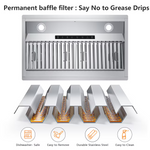 VIKIO 34-in Convertible 900-CFM Stainless Steel Under Cabinet Range Hood with Charcoal Filter, Item #6507865, RB30-36 VIKP0236S *JR2508, Retail: $437.99, FINAL PRICE: $259.99 + TAX