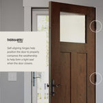 Therma-Tru Smooth Star Emerson Entry Door 36-in x 80-in x 4-9/16-in Fiberglass Left-hand inswing