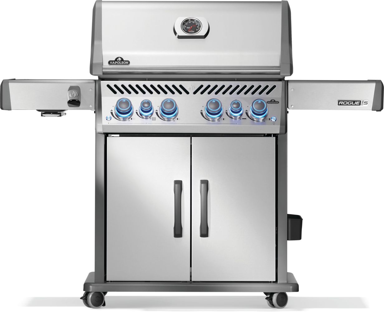 NAPOLEON Rogue PRO-S 525 Series Stainless Steel 4 -Burner Infrared Natural Gas Grill 1 -Side Burner