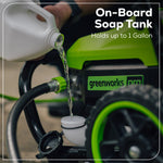 Greenworks 3000-PSI 2.0-GPM Cold Water Electric Pressure washer with 5 Spray Tips