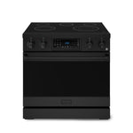 Thor Kitchen Gordon Ramsay Series 36-in Glass Top 5 burners 6-cu ft Air Fry Convection Oven Freestanding Electric Range ( Stainless