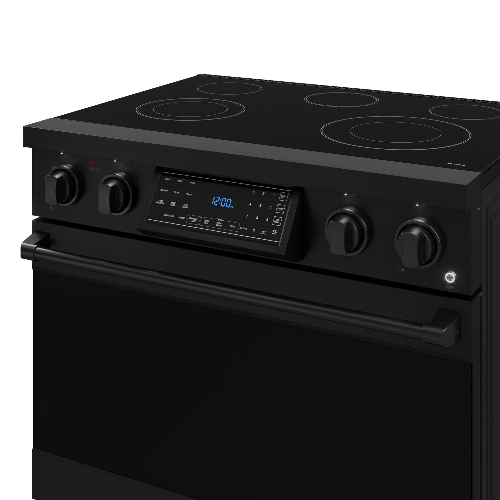 Thor Kitchen Gordon Ramsay Series 36-in Glass Top 5 burners 6-cu ft Air Fry Convection Oven Freestanding Electric Range ( Stainless
