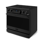 Thor Kitchen Gordon Ramsay Series 36-in Glass Top 5 burners 6-cu ft Air Fry Convection Oven Freestanding Electric Range ( Stainless