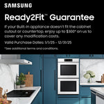 Samsung Steam Cook 30 inch Single Electric Wall Oven True Convection and Self-cleaning ( Fingerprint Resistant Black Stainless Steel )