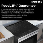 Samsung Bespoke 30-in 5 burners 6-cu ft Air Fry Convection Oven Slide-In Natural Gas Range ( White Glass )