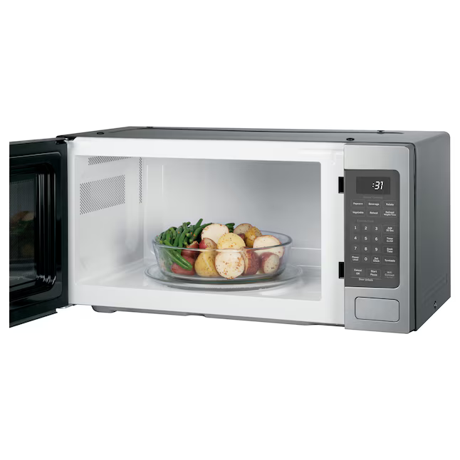 GE Profile 1.1-cu ft Medium 800-Watt Sensor Cooking Controls Countertop Microwave (Stainless Steel), PCHK11S1WSS *JR2508, Retail: $519.00, FINAL PRICE: $299.99 + TAX