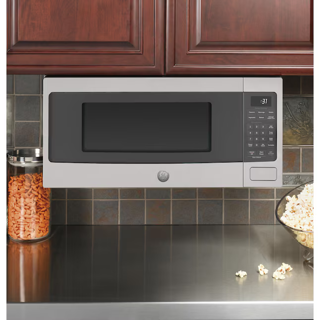 GE Profile 1.1-cu ft Medium 800-Watt Sensor Cooking Controls Countertop Microwave (Stainless Steel), PCHK11S1WSS *JR2508, Retail: $519.00, FINAL PRICE: $299.99 + TAX