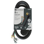 Utilitech 6ft 4-Prong Dryer Cord in Black, UTD100406, Retail: $39.98, FINAL PRICE: $24.99 + TAX