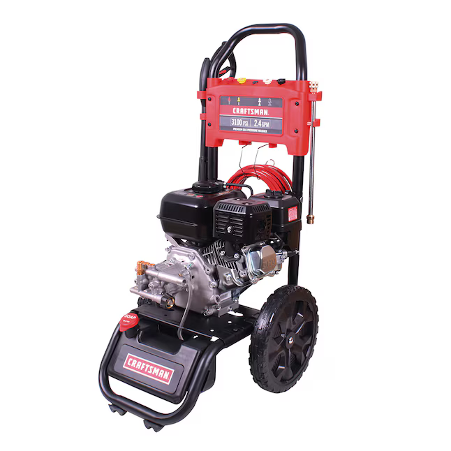 CRAFTSMAN (49-State) 3100-PSI 2.4-GPM Cold Water Gas Pressure Washer with 4 Spray Tips, CMXGWFN061294 *JR2508, Retail: $359.00, FINAL PRICE: $199.99 + TAX