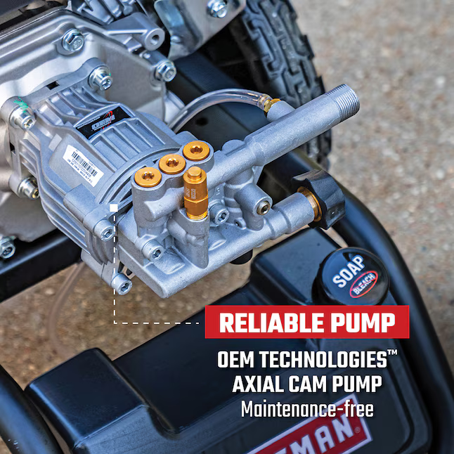 CRAFTSMAN (49-State) 3100-PSI 2.4-GPM Cold Water Gas Pressure Washer with 4 Spray Tips, CMXGWFN061294 *JR2508, Retail: $359.00, FINAL PRICE: $199.99 + TAX