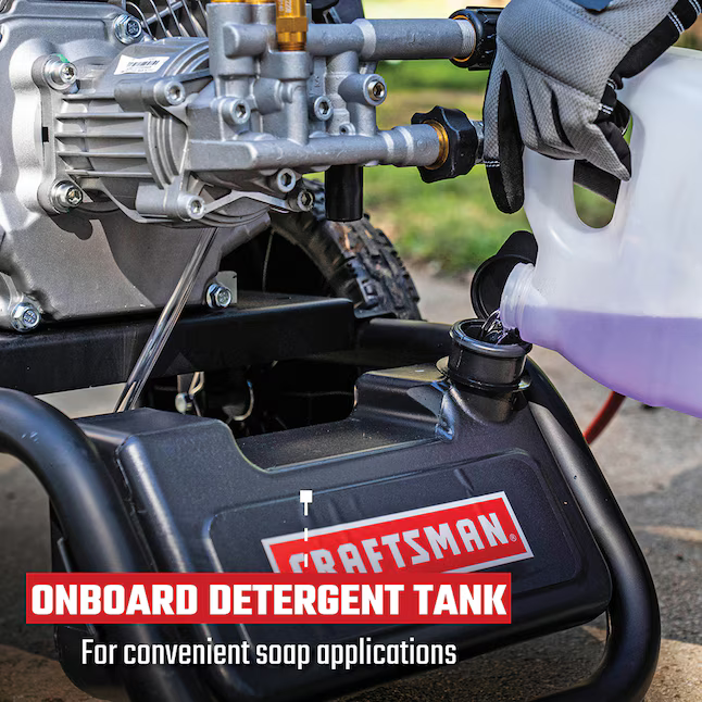 CRAFTSMAN (49-State) 3100-PSI 2.4-GPM Cold Water Gas Pressure Washer with 4 Spray Tips, CMXGWFN061294 *JR2508, Retail: $359.00, FINAL PRICE: $199.99 + TAX