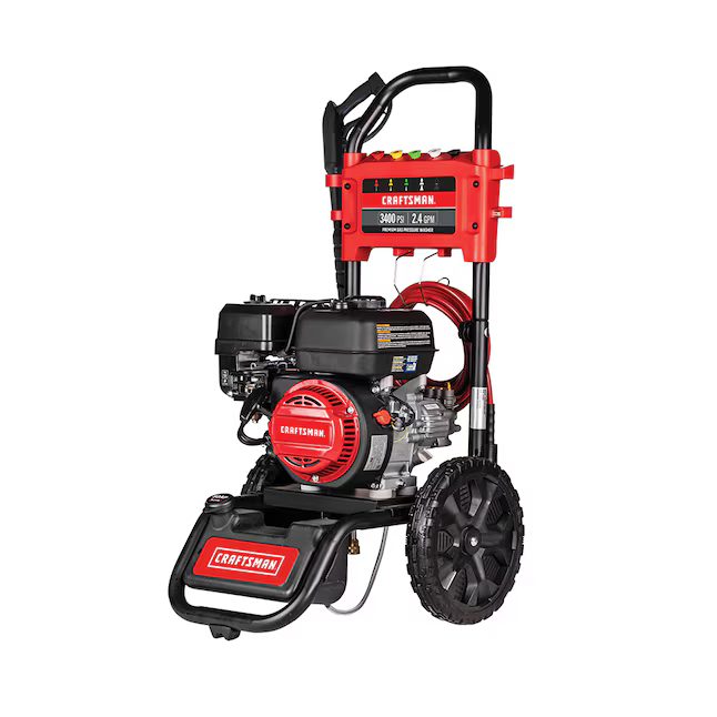 CRAFTSMAN Craftsman (49-State) 3400-PSI 2.4-GPM Cold Water Gas Pressure Washer with 5 Spray Tips, CMXGWFN061369 *JR2510, Retail: $459.00, FINAL PRICE: $299.99 + TAX