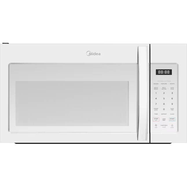 Midea 1.7-cu ft Over-the-Range Microwave (White), MM017S5AWW *JR2509, Retail: $229.00, FINAL PRICE: $129.99 + TAX