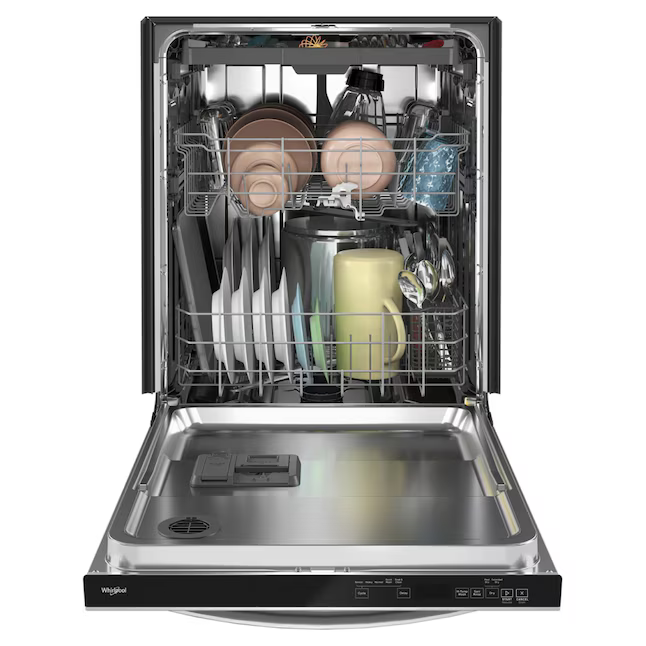Whirlpool Eco Series Large Capacity 24-in Top Control Built-in Dishwasher With Third Rack (Fingerprint Resistant Stainless Steel) 47-dBA, WDT750SAKZ/3 *JR2509, Retail: $949.00, FINAL PRICE: $499.99 + TAX