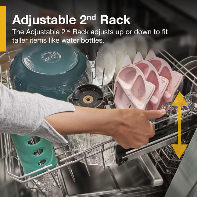 Whirlpool Eco Series Large Capacity 24-in Top Control Built-in Dishwasher With Third Rack (Fingerprint Resistant Stainless Steel) 47-dBA, WDT750SAKZ/3 *JR2509, Retail: $949.00, FINAL PRICE: $499.99 + TAX