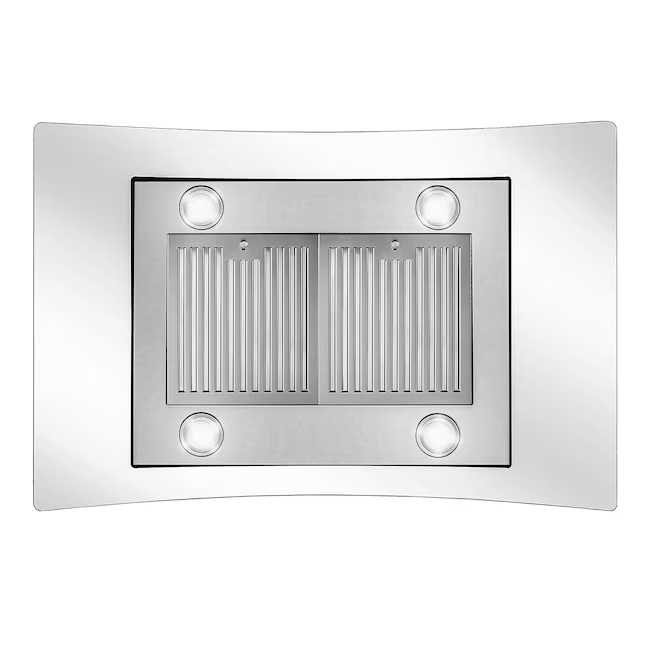Cosmo 36-in Ductless 380-CFM Stainless Steel Island Range Hood with Charcoal Filter, COS-668iCS900 *JR2509, Retail: $431.99, FINAL PRICE: $249.99 + TAX