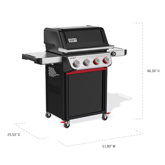 Weber Spirit E-425 Black 4-Burner Liquid Propane Gas Grill, 1500780 *JR2509, Retail: $679.00, FINAL PRICE: $359.99 + TAX