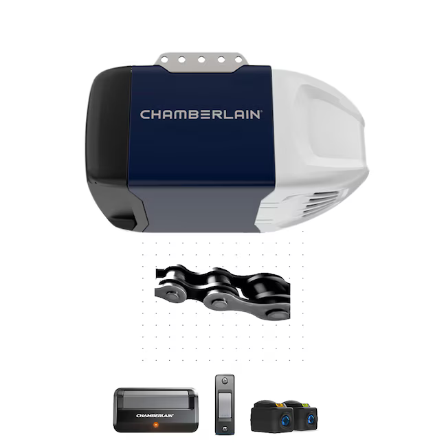 Chamberlain 1/2 HP Chain drive Garage Door Opener, *JR2511, RETAIL: 179.00, FINAL PRICE: $119.99 + tax