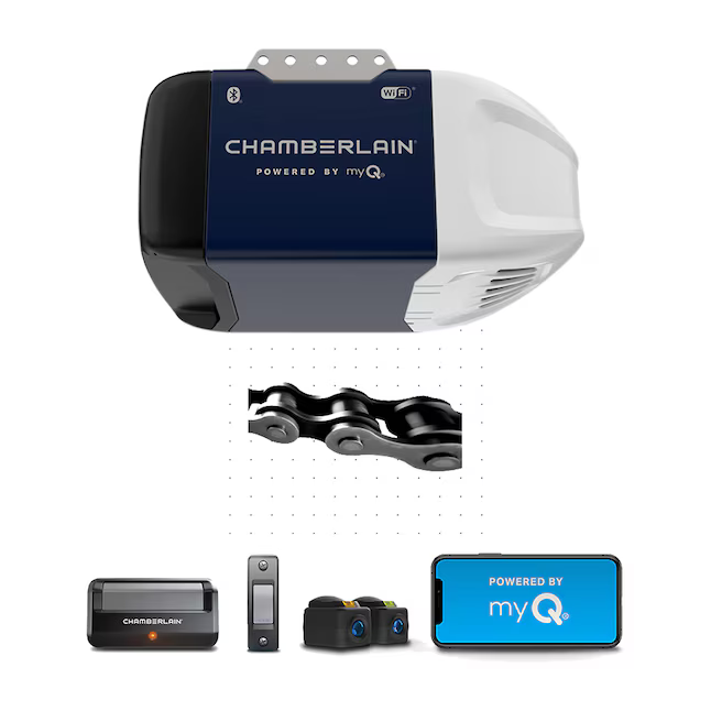 Chamberlain 1/2 HP myQ Smart Compatible Chain Drive Garage Door Opener Wi-Fi Compatibility, C2202 *JR2510, Retail: $199.00, FINAL PRICE: $139.99 + TAX