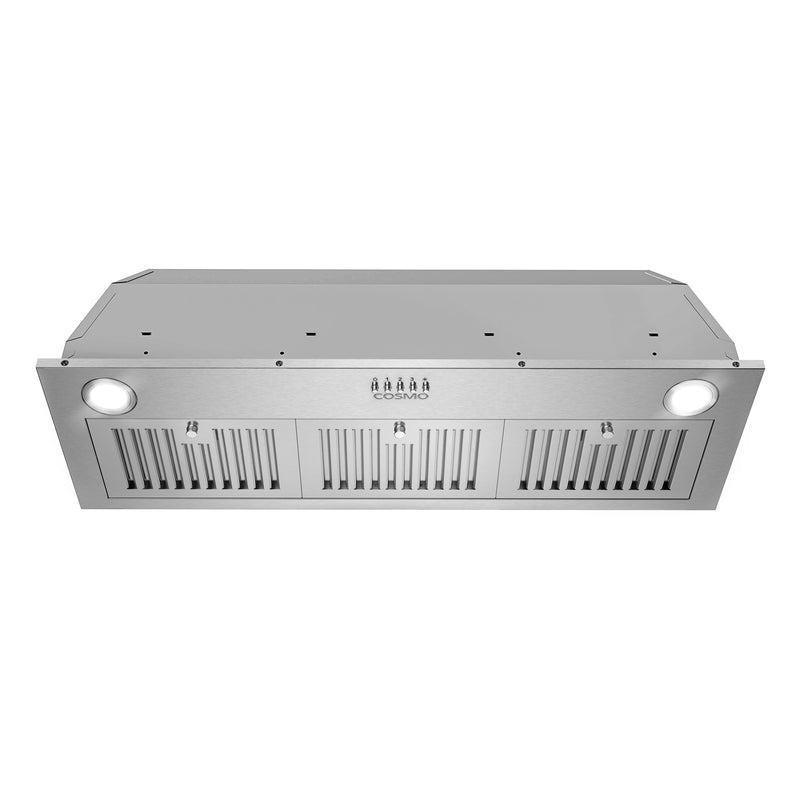 Cosmo 36 inch Ducted 380-CFM Stainless Steel Insert Under Cabinet Range Hood