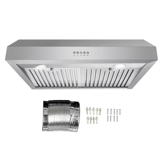 Cosmo 30-in Ducted 380-CFM Stainless Steel Under Cabinet Range Hood, UC30 *JR2508, Retail: $, FINAL PRICE: $149.99 + TAX