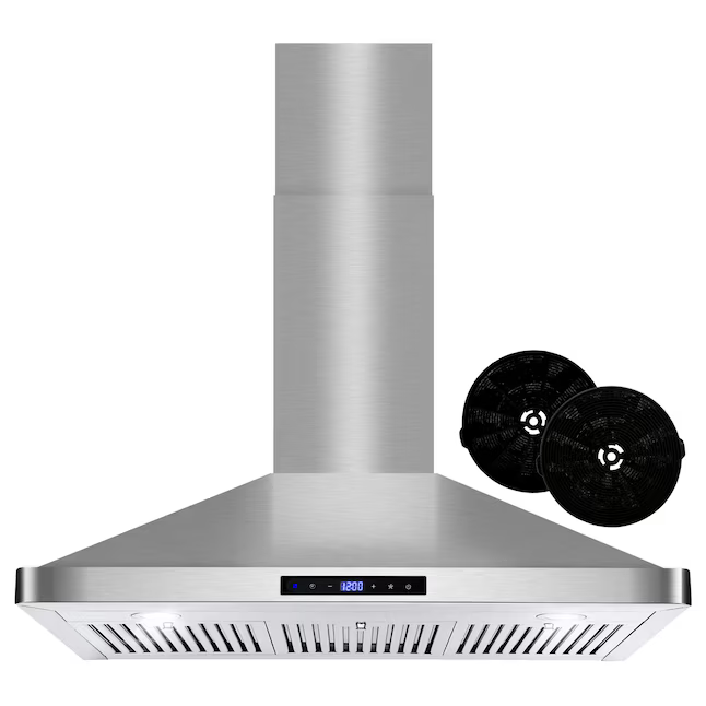 Cosmo 36-in Ductless 380-CFM Stainless Steel Wall-Mounted Range Hood with Charcoal Filter, COS-63190S *JR2508, Retail: $, FINAL PRICE: $139.99 + TAX