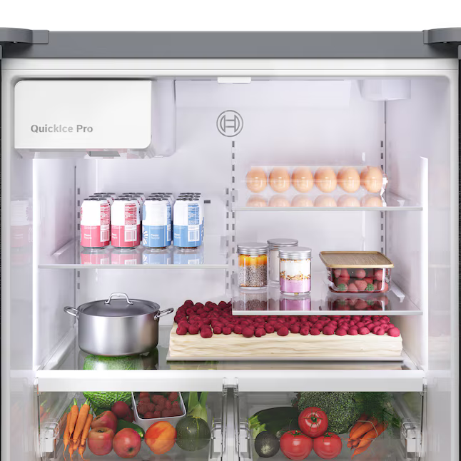 Bosch Fastest Ice Maker Standard-Depth 300 Series 26-cu ft 3-Door Smart Compatible French Door Refrigerator with Ice Maker with Water and Ice Dispenser (Stainless Steel), B36FD31ENS/01 *JR2508, Retail: $2,699.00, FINAL PRICE: $1,599.99 + TAX