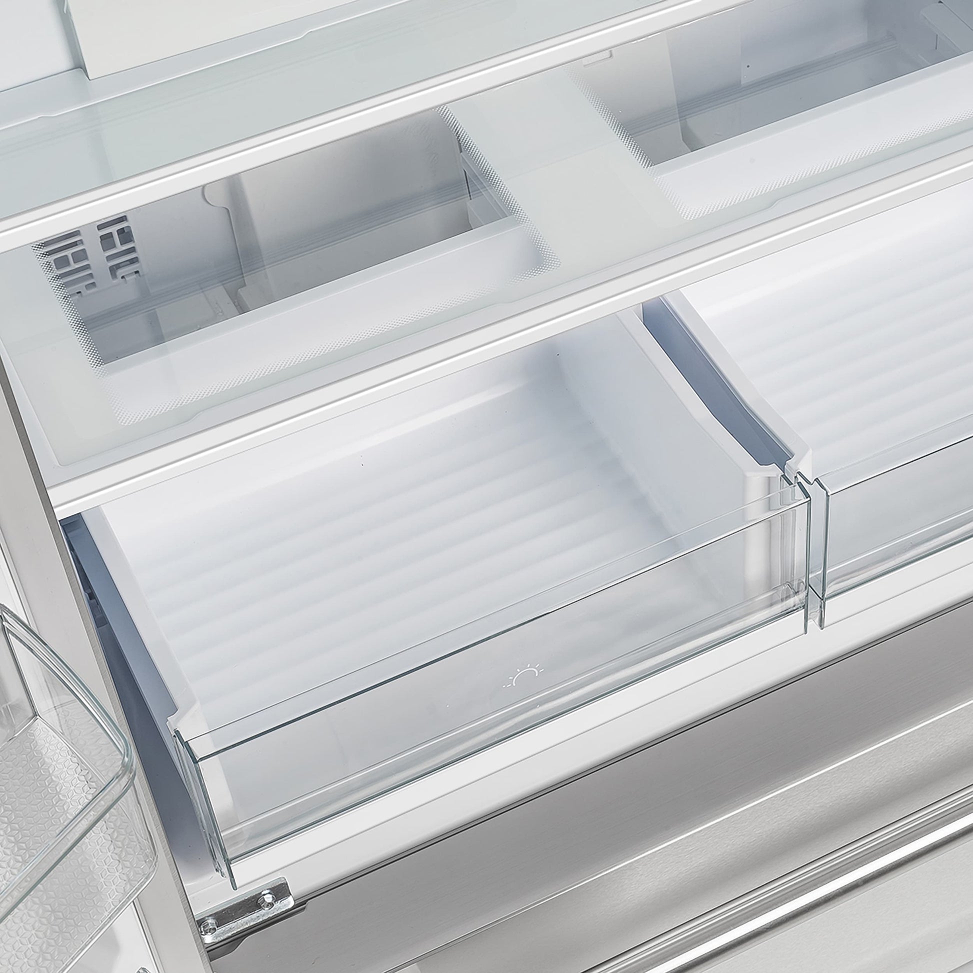 FORNO Counter-Depth Moena 19.2-cu ft 35.9-in Wide French Door Refrigerator with Ice