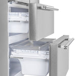 FORNO Counter-Depth Moena 19.2-cu ft 35.9-in Wide French Door Refrigerator with Ice