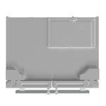 FORNO Counter-Depth Antique Brass and Stainless Steel Handles 19.2-cu ft 36-in Wide with Ice Maker ( White ) ENERGY STAR Certified