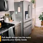 Whirlpool Standard-Depth 25.2-cu ft 3-Door French Door Refrigerator with Ice Maker (Stainless Steel), WRFF3036RZ/00 *JR2509, Retail: $2,299.00, FINAL PRICE: $1,049.99 + TAX