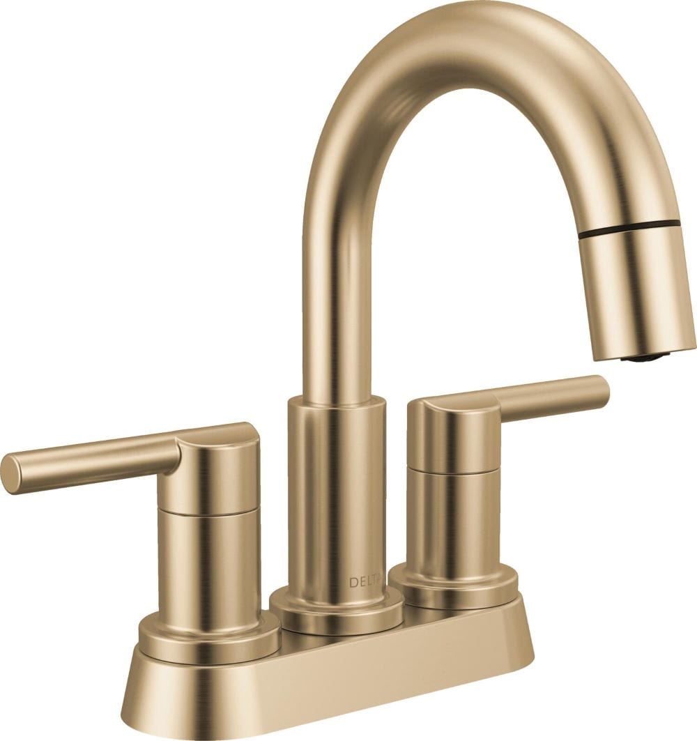 Delta Nicoli Two Handle Centerset Pull-Down Bathroom Faucet in Champagne Bronze, 25749LF-CZPD, MRSP: $174.90, FINAL PRICE: $79.99 + TAX