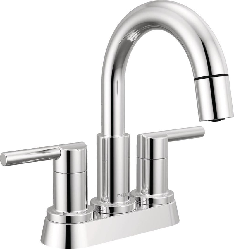 Delta Nicoli Two Handle Centerset Pull-Down Bathroom Faucet in Chrome, 25749LF-PD, MRSP: $233.2, FINAL PRICE: $ + TAX