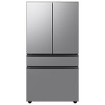 Samsung Bespoke Counter-Depth Inner Beverage Center 23-cu ft 4 -Door 36-in Wide with Ice Maker ( Fingerprint Resistant Stainless Steel ) ENERGY STAR Certified