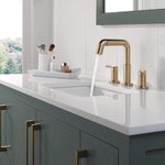 Delta Nicoli Two Handle Widespread Pull-Down Bathroom Faucet in Champagne Bronze, 35849LF-CZPD, MRSP: $449, FINAL PRICE: $ + TAX