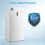 Midea Digital Control Convertible 13.8-cu ft Garage Ready Frost-free Upright Freezer ( White ) ENERGY STAR Certified