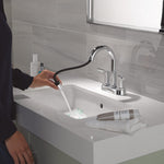 Delta Nicoli Two Handle Centerset Pull-Down Bathroom Faucet in Chrome, 25749LF-PD, MRSP: $233.2, FINAL PRICE: $ + TAX