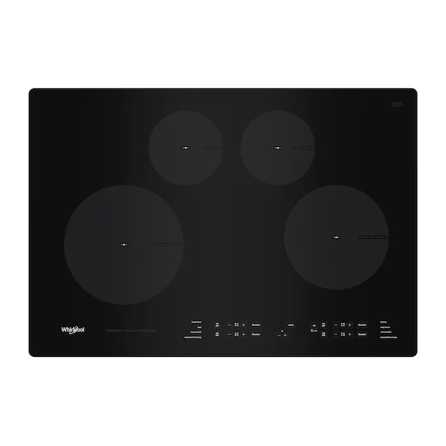 Whirlpool WipeClean 30-in 4 burners Black Induction Cooktop, WCIT6030SB *HD2509, Retail: $1,949.00, FINAL PRICE: $699.99 + TAX