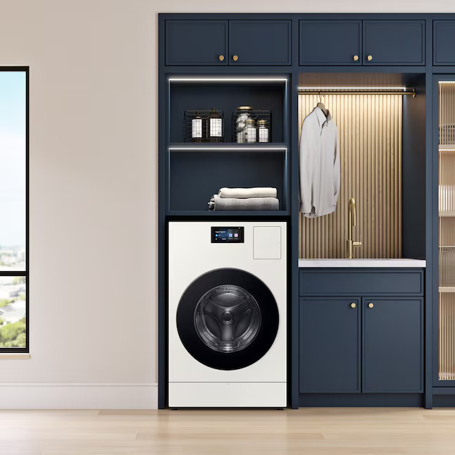 Samsung Bespoke 5.3-cu ft Capacity Ivory Vented All-In-One Washer Dryer Combo , WD90F53AVY *JR2509, Retail: $3,099.00, FINAL PRICE: $1,499.99 + TAX