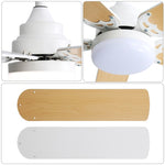Yardreeze 42-in White with Light Brown Blades Plug-in Ceiling Fan With Light and Remote (5-Blade), KBS-42K009-WH-DC-N *HD2510, Retail: $136.99, FINAL PRICE: $79.99 + TAX