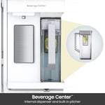Samsung Bespoke Counter-Depth Inner Beverage Center 23-cu ft 4 -Door 36-in Wide with Ice Maker ( Fingerprint Resistant Stainless Steel ) ENERGY STAR Certified