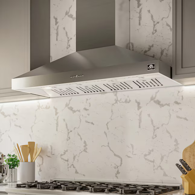 FORNO 60-in Ducted 1200-CFM Stainless Steel Wall-Mounted Range Hood, FRHWM5094-60 *JR2512, Retail: $1,799.00, FINAL PRICE: $899.99 + TAX