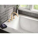 Alpine Reserve Brushed Gold 2-handle Deck-mount Roman Mid-arc Bathtub Faucet (Valve Included), 67420-514408, 5706454, MSRP: $169.13, FINAL PRICE: $89.99 + TAX