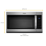 Whirlpool 1.7-cu ft Over-the-Range Microwave ( Fingerprint Resistant Stainless Steel )