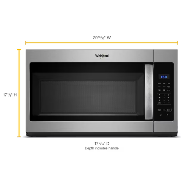 Whirlpool 1.7-cu ft Over-the-Range Microwave ( Fingerprint Resistant Stainless Steel )