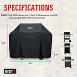 Weber Spirit E-435 Black 4 -Burner Liquid Propane Gas Grill 1 -Side Burner